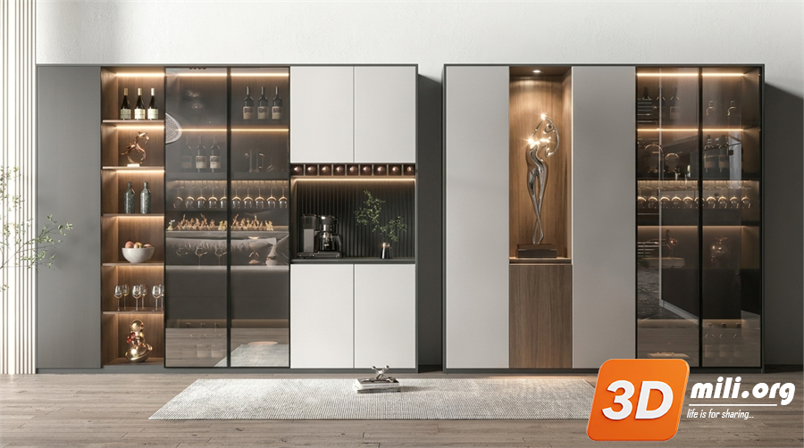 Wine cabinet Skp Files